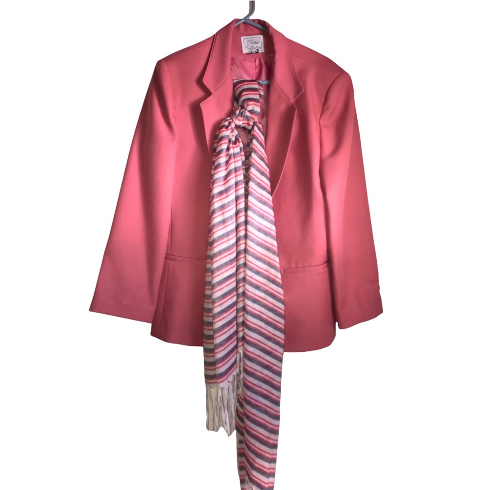 Classic Collection Blazer & scarf set, Size 16